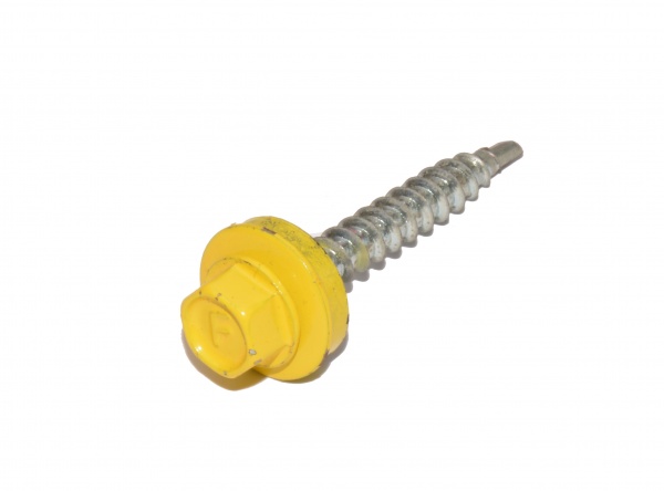 Саморез кровельный по дереву 4,8x35 мм 100 шт желтый RAL 1003 Expert Fix