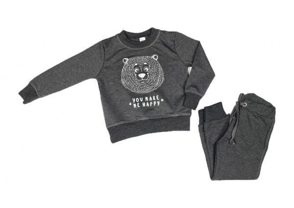 Спортивный костюм Luna Kids 3 д/х р.116 серый меланж 