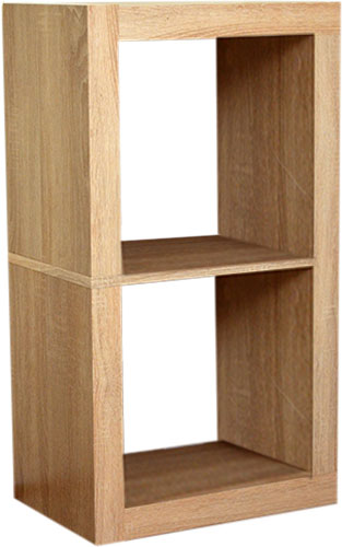 Этажерка пристенная Inteo Кубус МИКС 1х2 792х438х290 мм дуб тахо