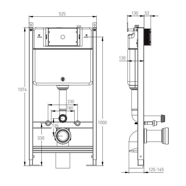 Комплект инсталляции Imprese i1220 3 в 1