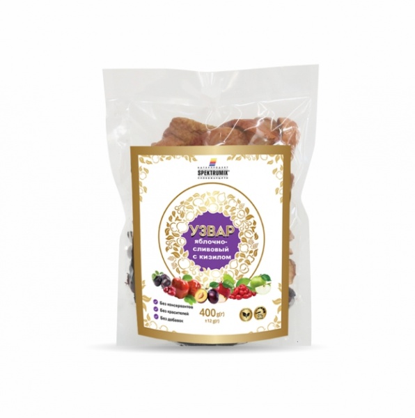 Суміш сухих фруктів Spektrumix Узвар яблучно-сливовий з кизилом 400 г