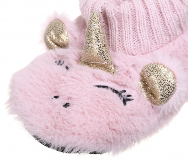 Тапочки детские Maxwin KIDS Зверята Единорог р.23 розовый 