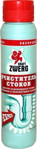 Средство для чистки труб Kraft Zwerg Экспресс 500 г