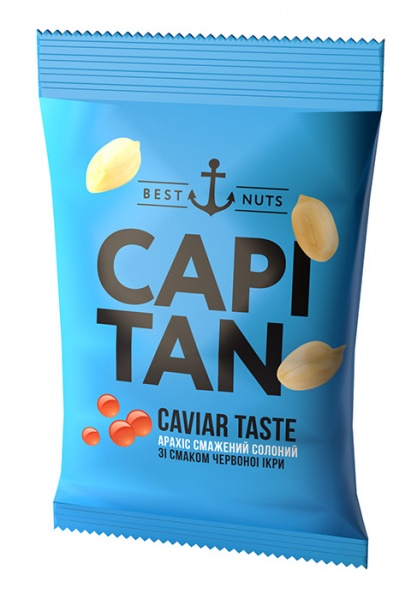 Арахис CAPITAN жареный соленый со вкусом красной икры 70 г