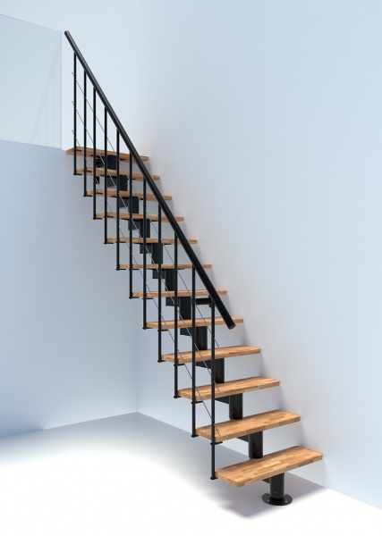 Лестница Minka Holz- & Metallverarbeitungs модульная Comfort TOP (ступени - Бук) 