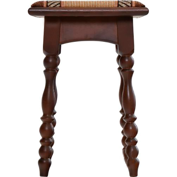 Табурет твердий різнокольоровий бежевий / горіх темний 