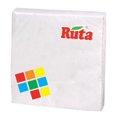 Салфетки столовые Ruta 33х33 см белый 20 шт.
