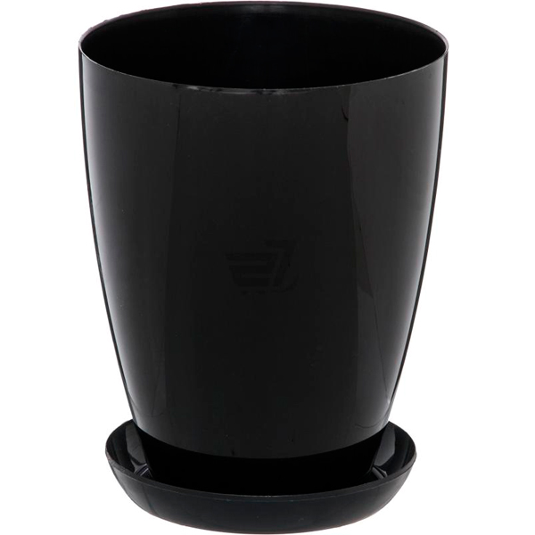 Горшок цветочный Омела 15 см черный