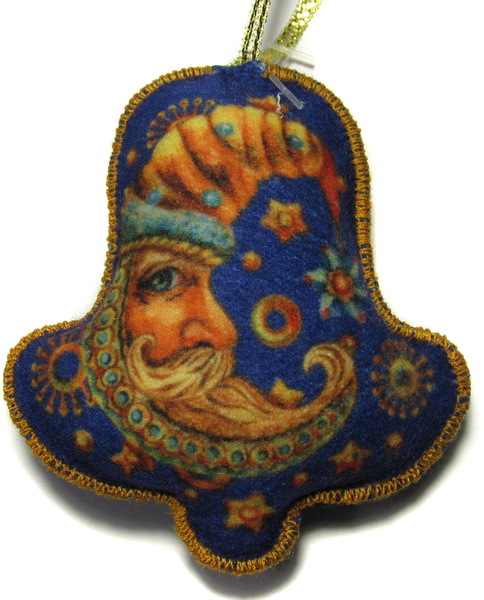 Підвіска фетрова Дзвіночок синій 8,5 см