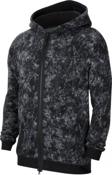 Джемпер Nike LEBRON M NK HOODIE FZ AOP CK6761-010 р. S чорний