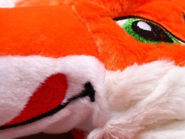 Шапочка карнавальна Лисичка з вишивкою 52 см помаранчевий 