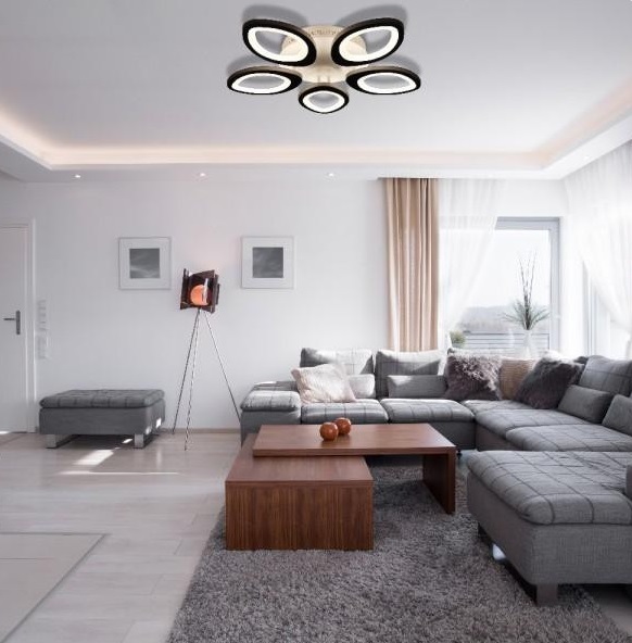 Світильник світлодіодний ARDERO білий із чорним 5000 К AL6155ARD 63W SOFI