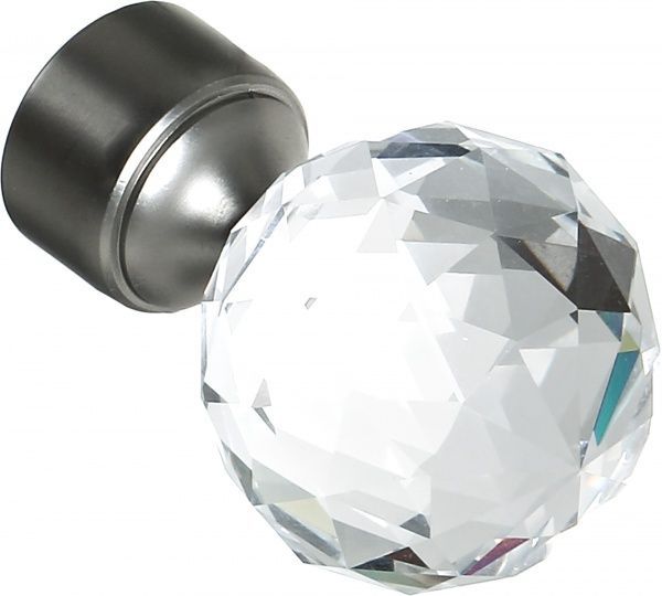 Наконечник Cardinal Кристал-куля набірний d19 мм сатин нікель 