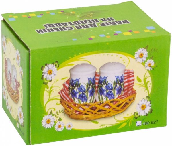 Набор для соли и перца Цветы 7 см