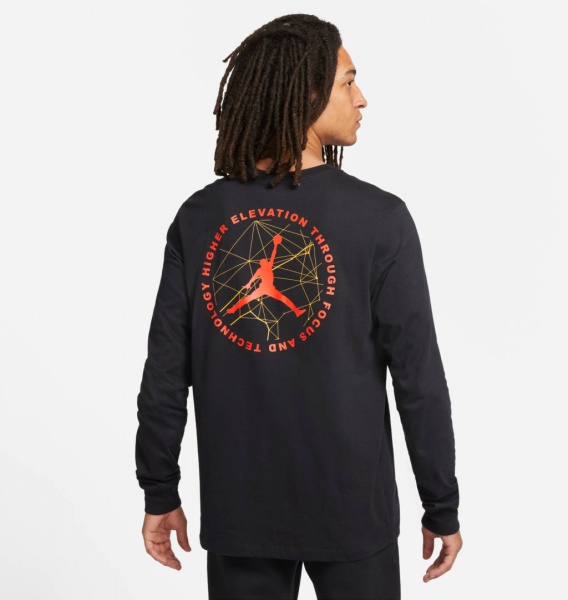 Футболка Nike M J MNTN LS CREW DC9785-010 р.L чорний