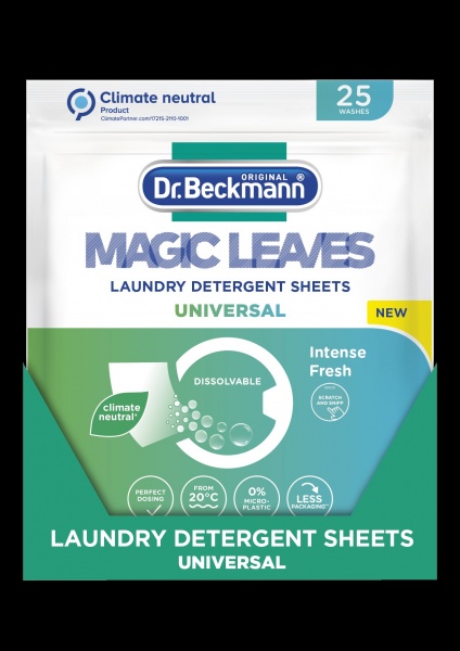 Серветки для машинного прання Dr. Beckmann Magic Leaves для прання універсальні 25 шт. 