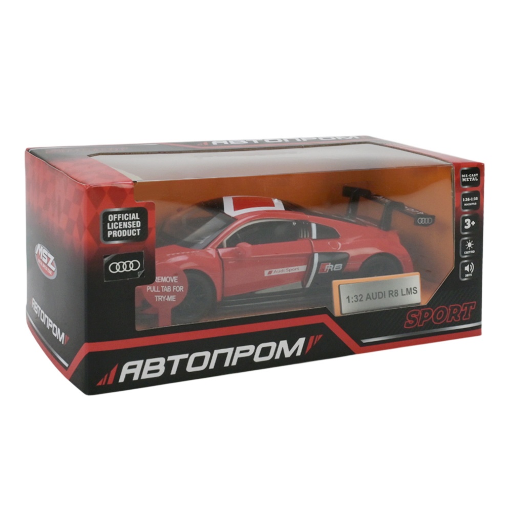 Машинка Автопром 1:32 AUDI R8 LMS 68370