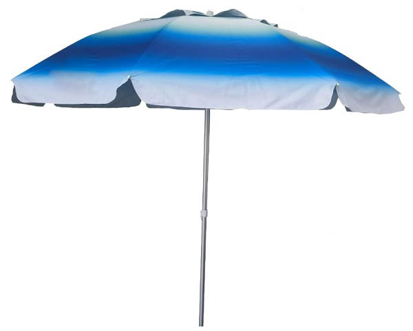 Пляжный зонтик Indigo D2,5 м с наклоном защитное покрытие сине-белый