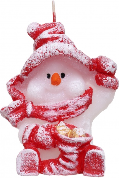 Свічка Сніговик сидячий Pako-If