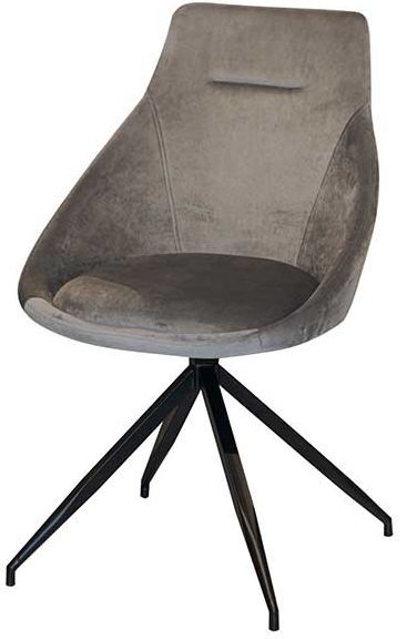 Стілець обідній Маріо DC-79011S 530х575х880 мм чорний/сірий