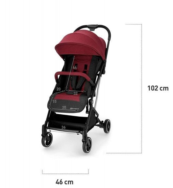 Коляска прогулочная Kinderkraft Indy бордовая KKWINDYBRG0000 