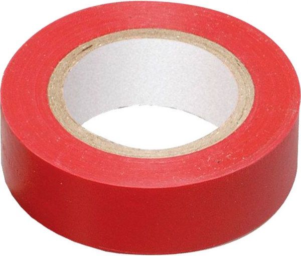 Изолента 0.13х19мм 20м красная ПВХ 1319-20RD