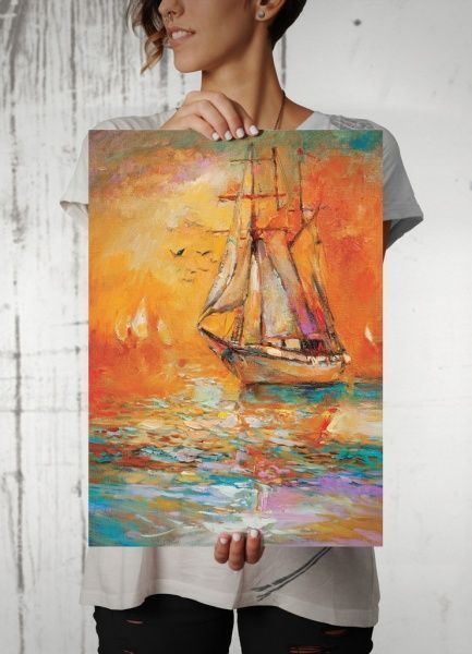 Картина Яхта акварель Posterclub 