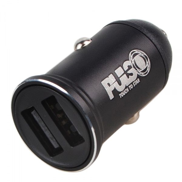 Автомобильное зарядное устройство PULSO C-31203BK 2USB 12/24V – 5V 3,1A