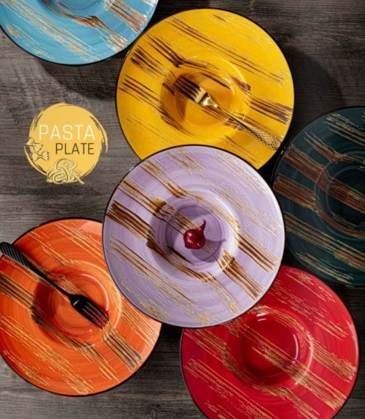 Тарілка глибока Spiral Orange 20 см 800 мл WL-669322/A Wilmax