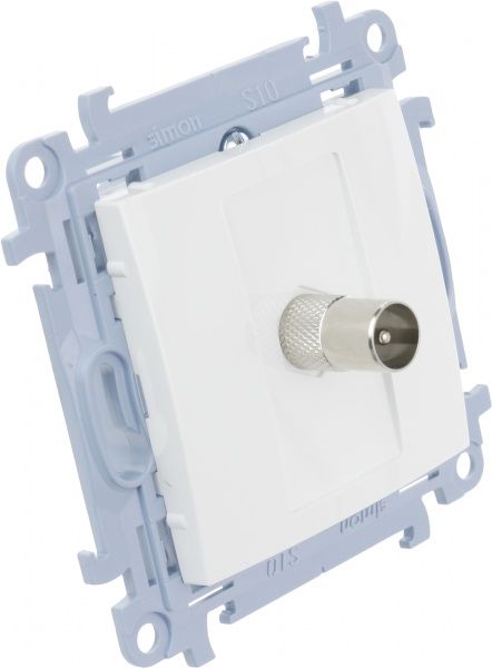 Розетка TV Simon 10 білий CAK1.01/11