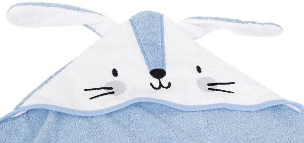 Полотенце махровое Україна Зайчик 95х95 см голубой