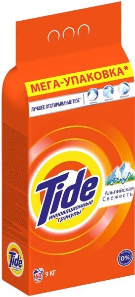 Стиральный порошок для машинной стирки Tide Альпийская свежесть 9 кг
