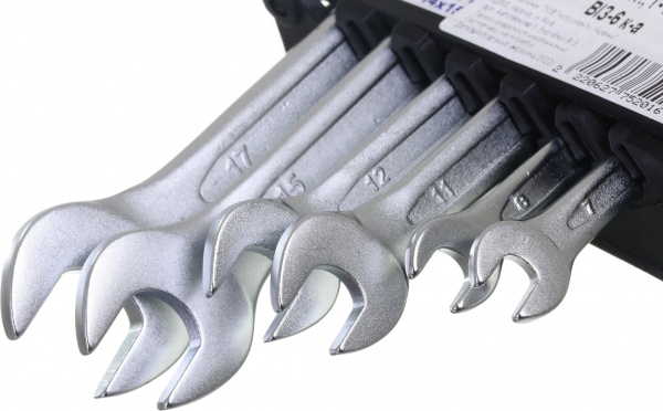 Набір ключів ріжкових ВІЗ 6 шт пластиковий тримач ХШ 49065