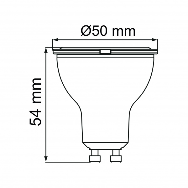 Лампа світлодіодна HOROZ ELECTRIC CONVEX-10 8 Вт MR16 прозора GU10 175 В 4200 К 001-064-0010-030