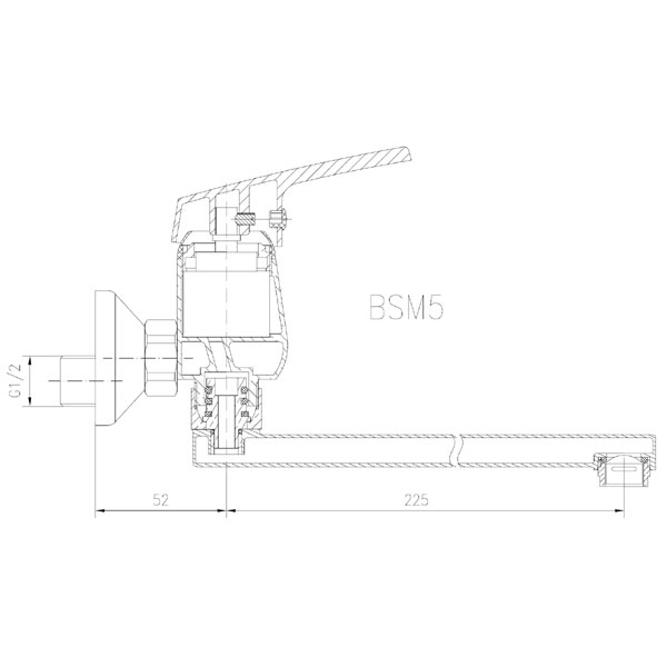 Змішувач для ванни Ferro Smile BSM5