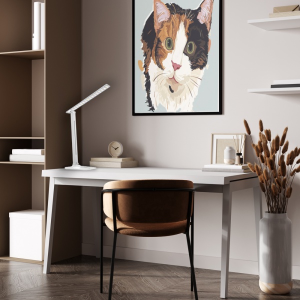 Настольная лампа аккумуляторная Taigexin 5W 3000-6000 5 Вт белый глянец TGX-782