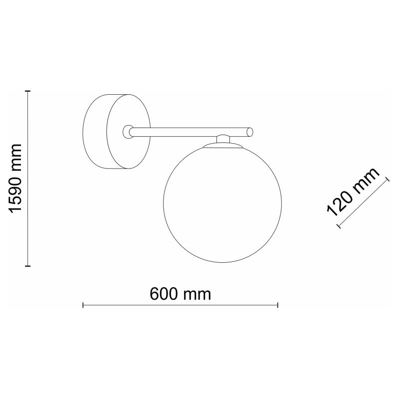 Бра TK Lighting ESTERA 1xG9 янтарный 5154