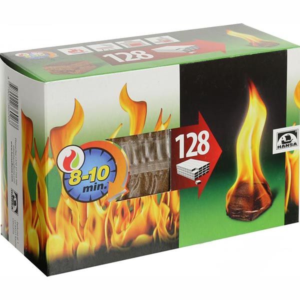 Підпалка для каміну та печі Hansa 128 шт.