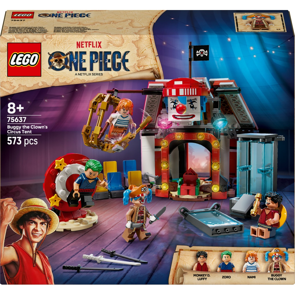 Конструктор LEGO ONE PIECE Цирковая палатка клоуна Багги 75637