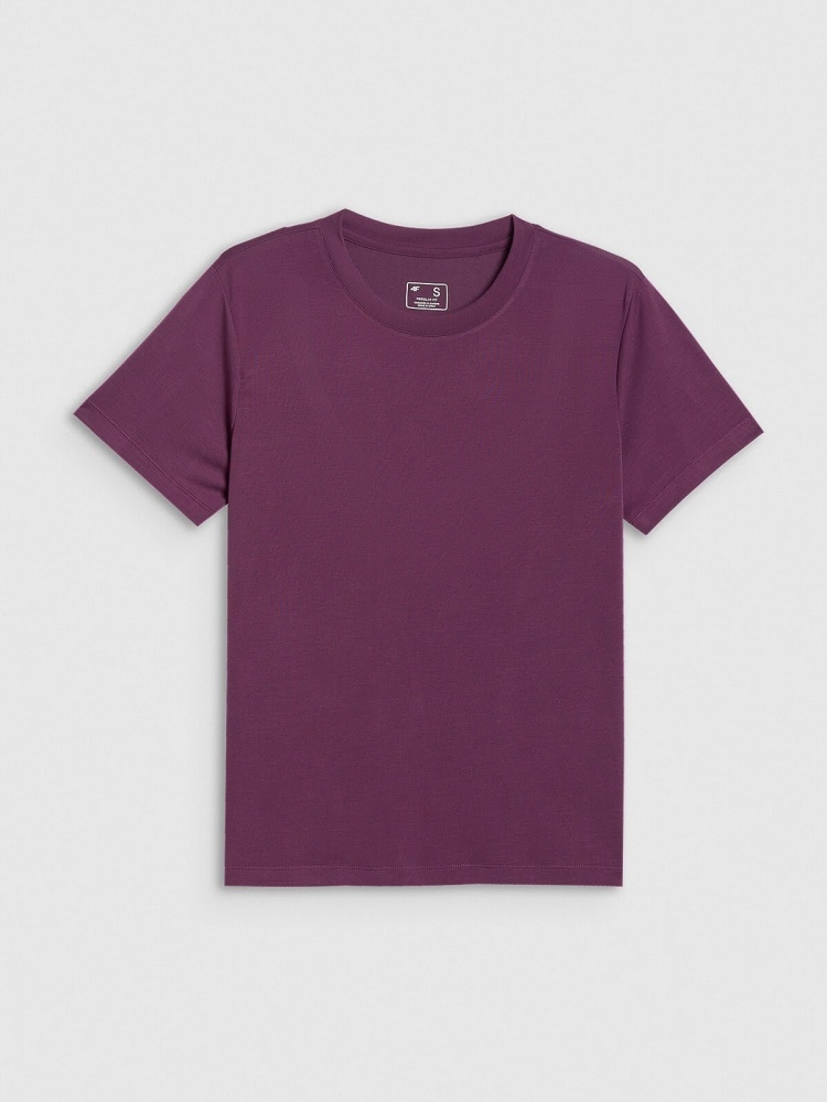 Футболка 4F TSHIRT F2773 4FWSS26TTSHF2773-60S р.XS бордовий