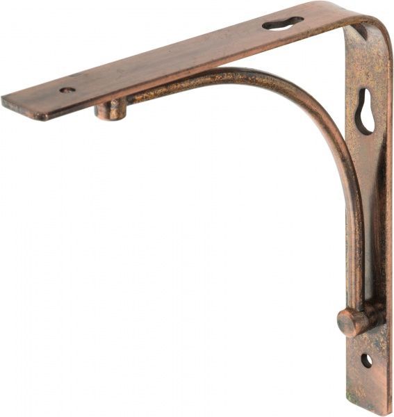 Кронштейн  декоративный арочный 150х150 мм медь