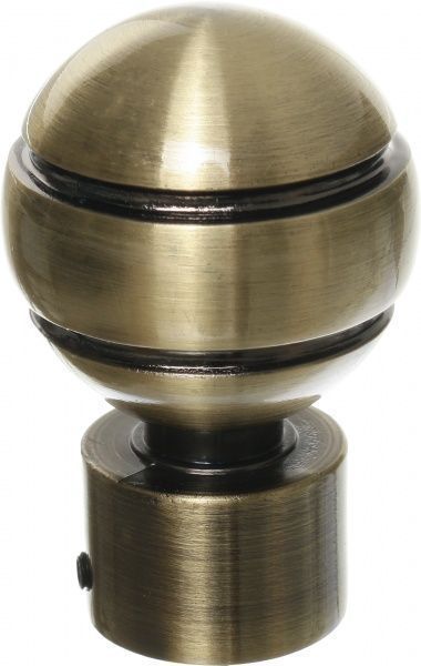 Наконечник Gardinia Ally Kugel набірний d19 мм антична латунь 2 шт. 