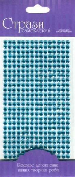 Самоклейкі стрази сині 5мм 375 шт. Rosa Talent