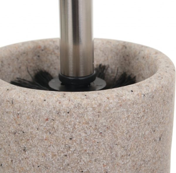 Йоржик для унітаза Luna raimond чорний із бежевою колбою