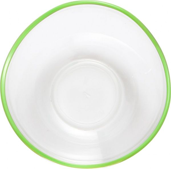 Салатник 12 см 250 мл с зеленым кантом Glasmark