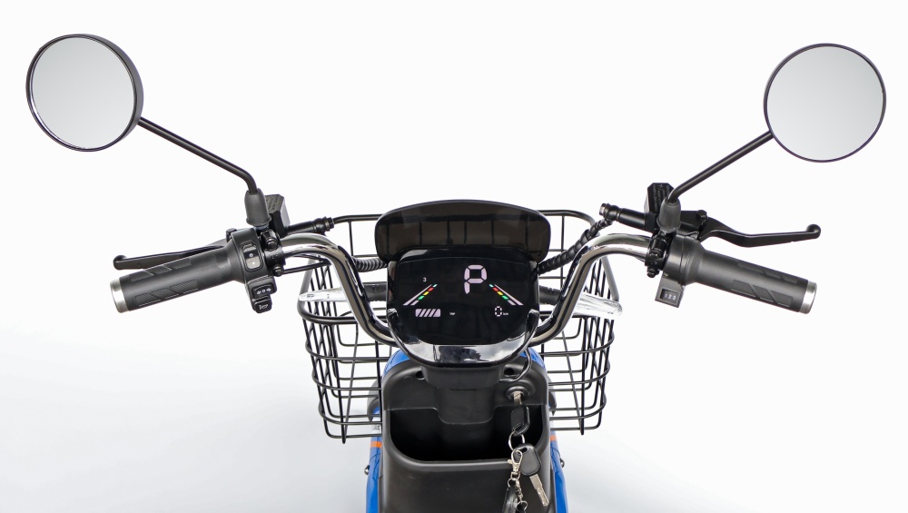 Электроскутер Maxxter RUNNER (Black-Blue) 1500 Вт