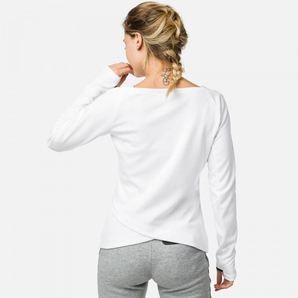 Джемпер Rossignol W LIFETECH ROUND NECK RLIWS04-100 р. L белый