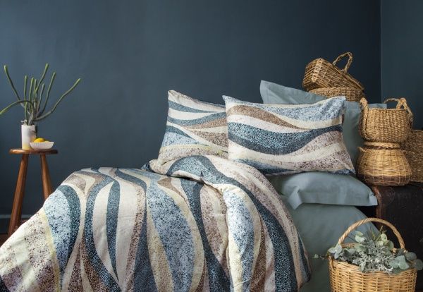 Комплект постільної білизни Todor digital євро різнокольоровий принт 