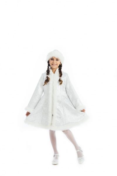 Костюм карнавальний КАРНАВАЛІЯ Снігуронька р.110-116 білий 