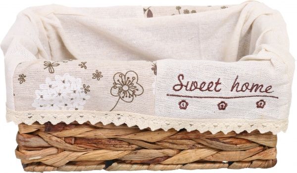 Кошик плетений Tony Bridge Basket з текстилем 26х16х12 см XTA19-61AB-5 